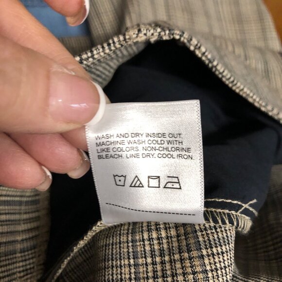 Rafaella Stretch Plaid Ankle Pants Womens Size 18 Warm Taupe Comfy Career NEW - Picture 7 of 8